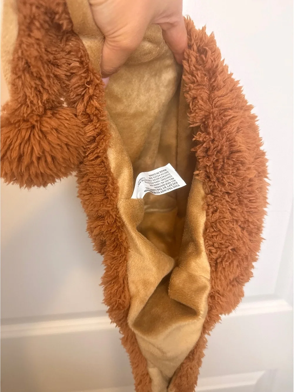 DolliBu Plush Grizzly Bear Hat Teddy Bear Ear Flap Beanie Halloween One Size